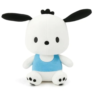Image of Official Hello Kitty Plush 15CM Sitting Pochacco, Perfect for Collectors and Fans, Gifts, Plushie, Pochacco