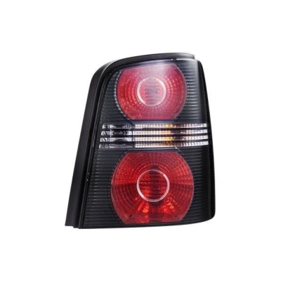 Image of E12212 Rear light HELLA 2SK 009 477 101 Right P21W, PY21W, R5W 12V black with bulbs bulb holder VOLKSWAGEN: Touran I