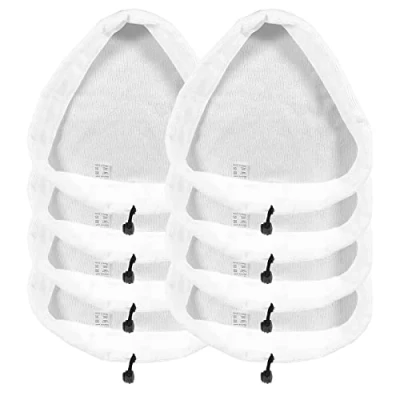 Image of SPARES2GO Microfibre Cloth Cover Pads Compatible with Vileda Hot Spray and Vida Steam Cleaner Mop (Pack of 8)