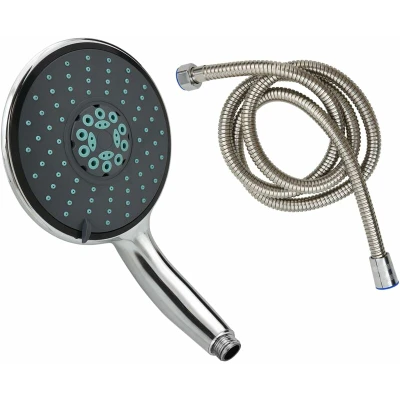 Image of vidaXL Multifunctional Handheld Shower Head with 1.5 m Hose Chrome