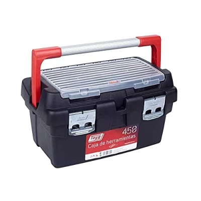 Image of Tayg 370450 Plastic Aluminium Tool Box mod. 450, Black, 450 x 285 250 mm