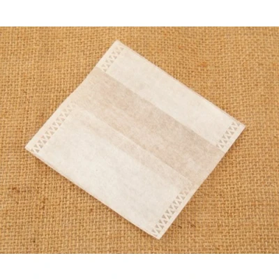 Image of Empty Self Fill Teabags, Unbleached Corn Fibre Plastic Free, Foldover, 7.5x8cm, 100