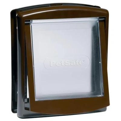 Image of PetSafe — Original Staywell cat and dog flap, 2 ways in entry exit Pet door. Durable, Rigid, Closure Panel (sold separately) Brow (S)