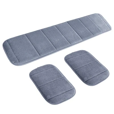 Image of 2 Sets Ergonomic Computer Elbow Wrist Pad, MERYSAN Long &amp; Short Combination Keyboard Rest Support Mat for Office Desktop Working Gaming Memory Foam Relieve Pain (Gray)