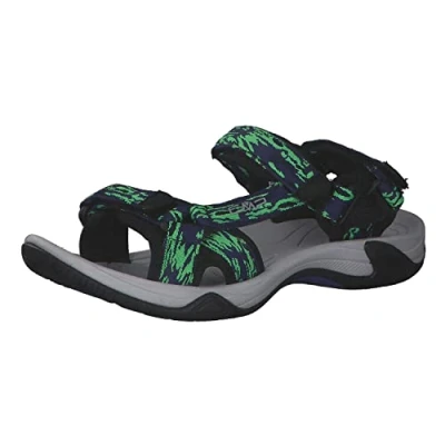 Image of CMP Hamal Hiking Sandal Sport, B Blue Verde Fluo, 6.5 UK
