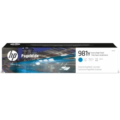Image of HP L0R13A 981Y Extra High Yield Original PageWide Cartridge, Cyan, Single Pack