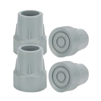 Image of supregear 4pcs Walking Stick Rubber Ends, 25 mm 1&quot; Heavy Duty Ferrules for Crutches, Sticks, Zimmer Frames, Commodes, Shower Chairs and Bath Benches