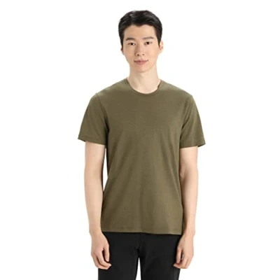Image of Icebreaker Men&#039;s Central Classic SS T Shirt for Everyday Use, Adventure, Gym &amp; Training Loden, XXL