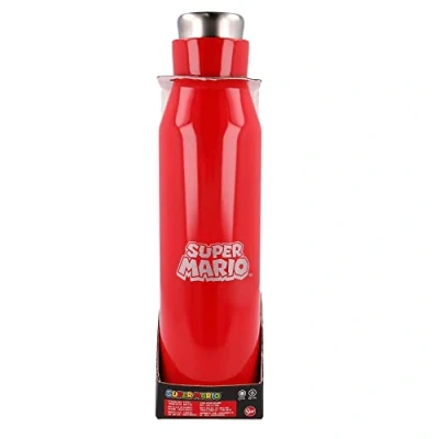 Image of Stor Botella, Stainless Steel, Super Mario, Estándar
