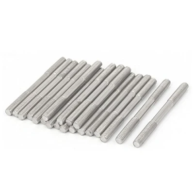 Image of sourcingmap M5x60mm 304 Stainless Steel Double End Threaded Stud Screw Bolt 20pcs