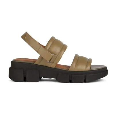 Image of Geox Women&#039;s D Lisbona A Wedge Sandal, Sage, 6 UK
