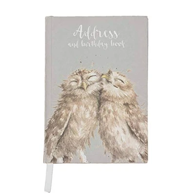 Image of Wrendale Designs by Hannah Dale Birds of a Feather Illustrated Birthday &amp; Address Book 168mm x 118mm