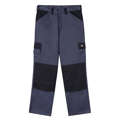Image of Dickies Trousers for Men, Everyday Pants, Regular Fit, Grey/Black, 26W/32L