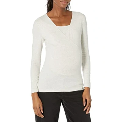 Image of Amazon Essentials Women&#039;s Maternity V Neck Nursing Top, Beige, XXL