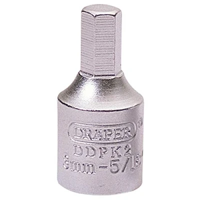 Image of Draper Drain Plug Key, 8mm Hexagon 5/16 3/8 Sq. Dr.