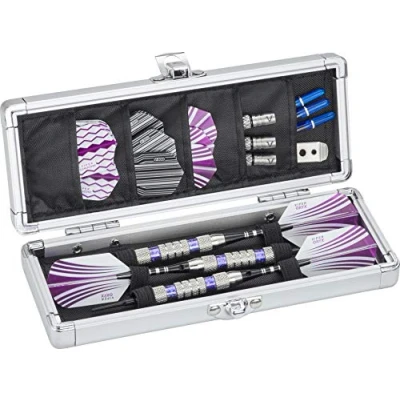 Image of Casemaster Accolade Aluminum Dart Case Holds 3 Steel Tip and Soft Darts, Slim Profile Fits into Your Pocket While Keeping Darts Pristine