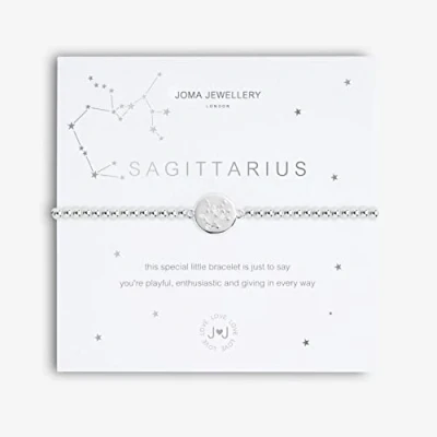 Image of Joma Jewellery A LITTLE SAGITTARIUS November 22nd to December 21st Silver Bracelet