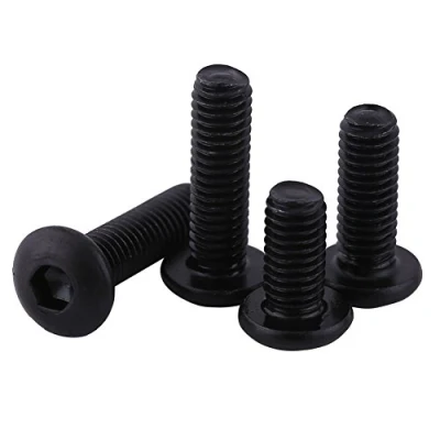 Image of 50pcs M3 Black Hex Socket Flat Head Screws s Set 10.9 Class Alloy Steel, Full Thread，Plain Finish(M3x6mm)