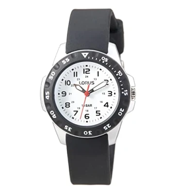 Image of Lorus Boys Analog Quartz Watch with Silicone Strap RRX53HX9