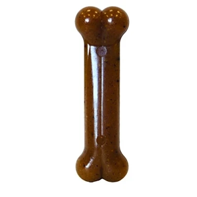 Image of Nylabone Gentle Puppy Dog Teething Chew Toy Bone, Chicken Flavour, Medium, for Puppies Up to 16 kg