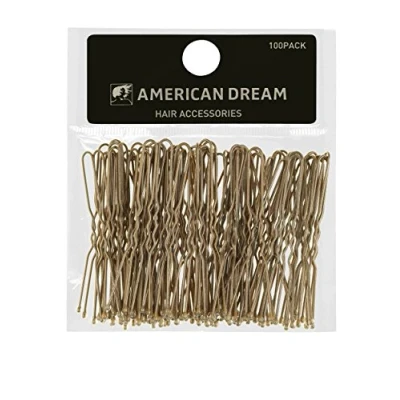 Image of American Dream Wavy Hair Pins, Blonde 2.5 inch/ 6.35 cm Pack of 100