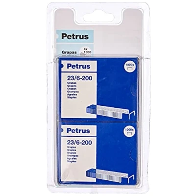 Image of Petrus 55782 Pack of 1000 Staples 23/6, 6 mm
