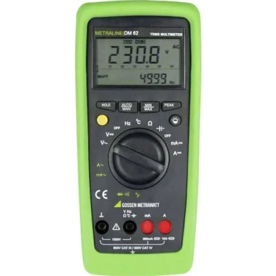 Image of Gossen Metrawatt M197A Metaline DM 62 Handheld Multimeter Digital III 600 V, CAT IV 300 V Display (Counts)