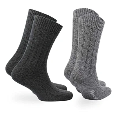 Image of NORFOLK SOCKS Cotton &amp; Bamboo Blend Hiking Socks, Soft, Crew Length, Men Women, 3 Pair Pack