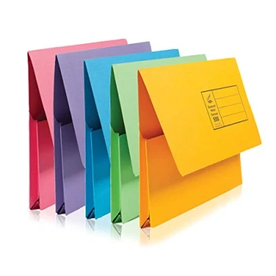Image of Concord Bright Document Wallet Foolscap Assorted Pack of 25