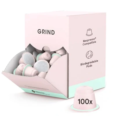 Image of Grind Colombia Edition Light Blend Coffee Pods Pack of 100 Capsules Nespresso® Original Machine Compatible Single Origin Home Compostable Intensity Level 5