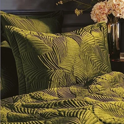 Image of Paoletti Palmeria Quilted Pillowcase, Rust