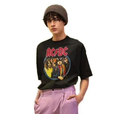 Image of AC/DC Men&#039;s MEACDCRTS064 t Shirt, Black, L