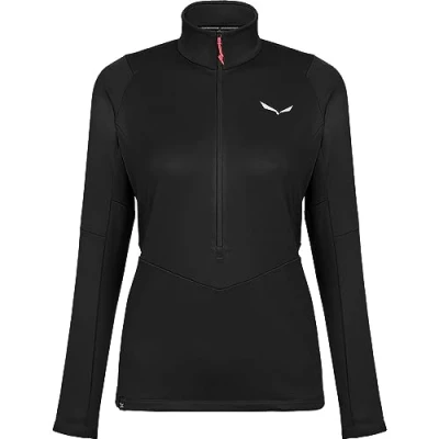 Image of Salewa PUEZ PL W HALF ZIP Fleece Long sleeved top, Women&#039;s, Size: 8, Black out