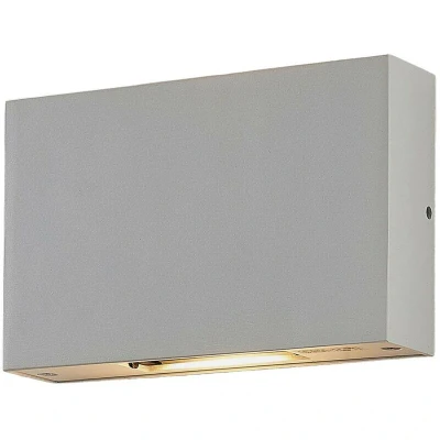 Image of Lucande Katla LED outdoor wall light made of aluminium