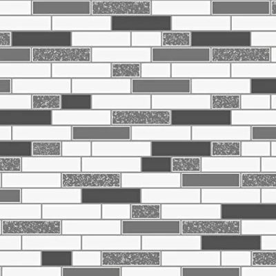 Image of Holden Decor Wallpaper Tiling Oblong Granite Black 89191 Full Roll