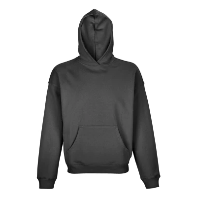 Image of SOLS Unisex Adult Connor Organic Oversized Hoodie (Mouse Grey) Dark Grey Cotton Size Medium