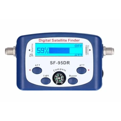 Image of JZK SF 95DR Digital Satellite Finder, LCD Display Screen Signal Meter Measuring Device with Compass, Buzzer