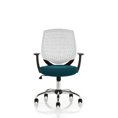Image of Dura White Back Bespoke Colour Seat Maringa Teal