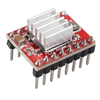 Image of HALJIA 3D Printer A4988 Stepstick Reprap Stepper Motor Driver Module with Heat Sink Compatible Arduino
