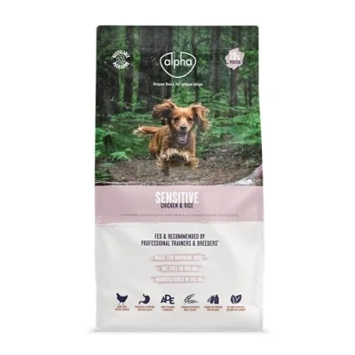 Image of Alpha Sensitive Complete Dry Dog Food Chicken and Rice, 15 kg