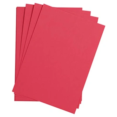 Image of Clairefontaine Ref 90761C Etival Coloured Grained Drawing Paper (Pack of 25 Sheets) A3 (42 x 29.7cm) 160gsm Cellulose Art Intensive Pink Acid Free, pH Neutral