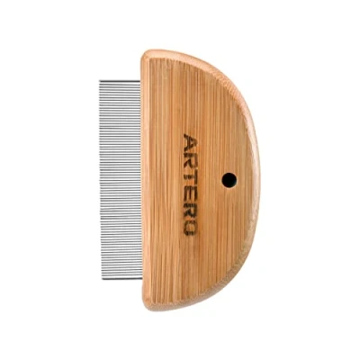 Image of Artero Tear Comb Extra Fine Teeth Eye Spot Cleaner Efficiently Removes Crusts and Mucus from Dog Eyes (Nature Collection)
