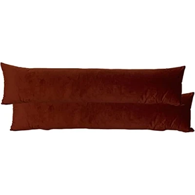 Image of Evans Lichfield Opulence Draught Excluder (Twin Pack), Polyester, Sunset, 92 x 23cm