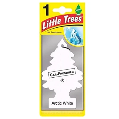 Image of Little Trees Air Freshener Tree MTR0061B Arctic White Fragrance For Car Home Boat Caravan 24 Pack