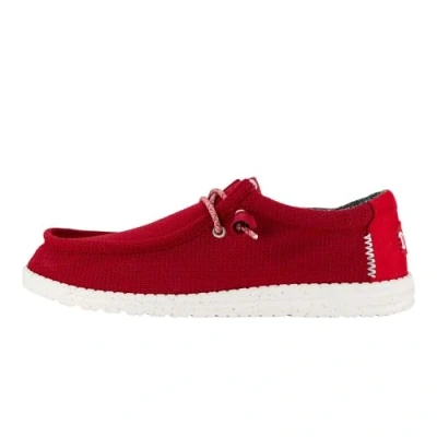 Image of Hey Dude Wally Mens Shoes Dark Red