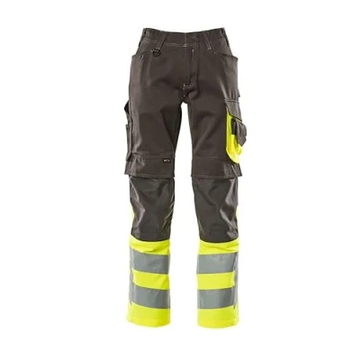 Image of Mascot 15679 860 1817 90C60 Size L90cm/C60 &quot;Leeds&quot; Trousers Dark Anthracite/Yellow