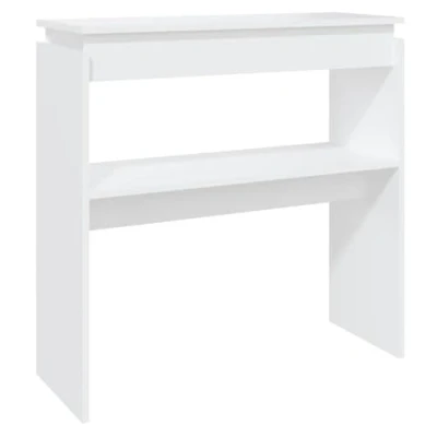 Image of vidaXL Console Table in White Scandinavian Style Engineered Wood Durable and Easy Clean Hall Ideal for Hallway, Living Room, Office