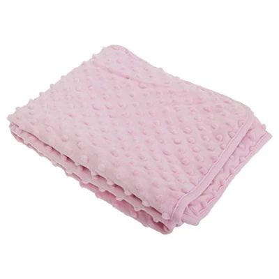 Image of Baby Boys/Girls Bobble Texture Blanket (75cm x 90cm) (Pink)