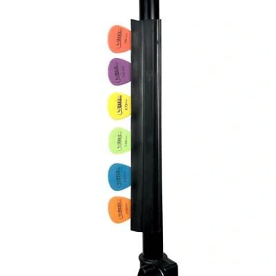 Image of Microphone Stand Guitar Picks Holder with 6 Plectrums / 19cm Rubber Pick for Mic Stands