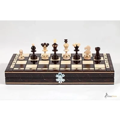 Image of Prime Chess Hand Crafted Pearl Wooden Set 35cm x …